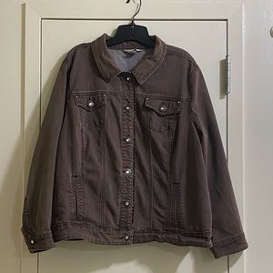 Brown denim jacket